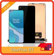 AMOLED สำหรับจอแสดงผล LCD OnePlus 8T หน้าจอดิจิตอลเซ็นเซอร์สัมผัสสำหรับ KB2000 Oneplus KB2001 KB2003