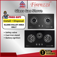(FreeInstall) Firenzzi | Dapur Gas | GasHob | Tempered glass top | FGH-8850 | FGH-2197 | FGH-2123 | 