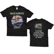 คุณภาพสูง Metal Band TShirt CUSTOM พิมพ์ Streetwear Iron Maiden Flight 666 TShirt VINTAGE Design เสื้อผ้าสีดำ สไตล์ไทย เสื้อยืดสวยๆ พร้อมส่งเร็วๆ นี้