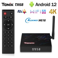 Wifi6 Tanix TX68 TV Box Android12 Allwinner H618 2GB/4GB RAM 16GB 32GB 64GB ROM AV1 2.4G 5G Wifi 4K HDR Media Player Set Top Box TV Receivers