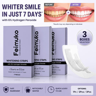 Teeth Brightening Strips with Hydrogen Peroxide, Stain Defense & Mint Fresh - 7 PIECES (Upgraded) Ja