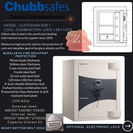 CHUBBSAFES Custodian Size 4 (1250KGS) Safe Box Safety Box Security Safes Peti Keselamatan 保险箱