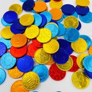 Euro Mini Gold Coin Chocolate Colorful Made In Netherlands Diameter 2.8cm 3.8cm.1.65cm Small