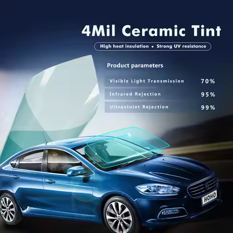 0.1mm Light Blue Car Home Window Film 70%VLT Nano Ceramic Solar Tint Glass Scratch-resistant Film ca