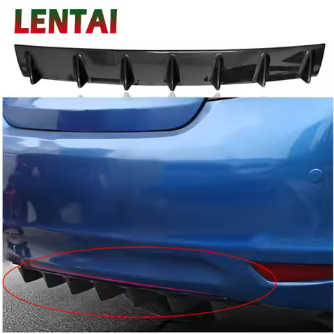 LENTAI 1PC Car Rear Bumper Modified Spoiler Shark Fin Styling For Kia Rio Ceed Cerato Sorento Mazda 
