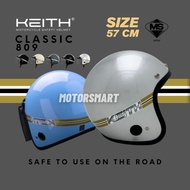 KEITH 809 Helmet [saiz 57cm] Motorsikal Gaya Retro Topi Keledar