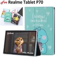 2023 New For Realme Pad Tablet P70 12.0 Inch Android 12 11 Cute Cartoon Cover High Quality Soft Leat