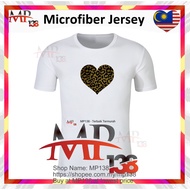 T Shirt Microfiber Murah Berkualiti MP138 B[Heart] Eyelet Jersey For Men Women Baju Jersi Lelaki Per