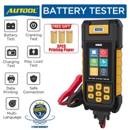 AUTOOL BT760 battery tester 12V 24V Car battery Analyzer Printer With Free 3PCS Printing Paper