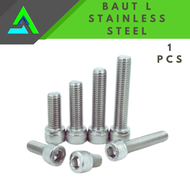 BAUT  L  STAINLESS STEEL  M5 X 15 ( 15 CM )  1 PCS