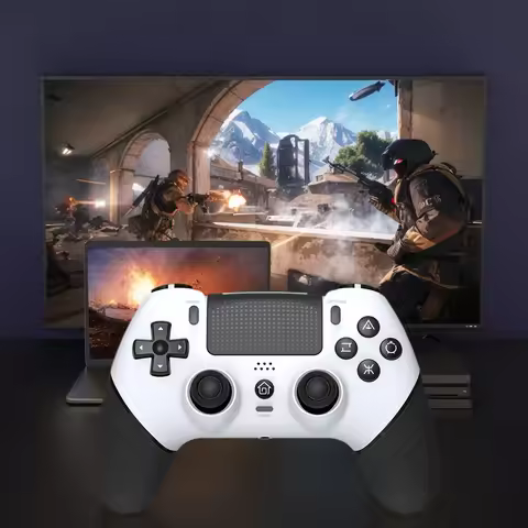 Wireless Controller 6 Axis Gyro Bluetooth-Compatible Console Controller Macros Hall Effect Joystick 