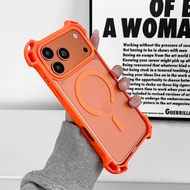 Drone Design Four Corners Shock-Resistant Magnetic Phone Case Suitable For Apple 17 16 15 14 13 12 1