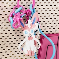 GONGL Fuecoco Pikachu Figures Keychain Sprigatito Quaxly Sylveon Keyring Cartoon Anime Doll Gengar P