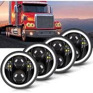 5 3/4" 5.75 Car LED Headlights with High Low Beam Amber turn signal White DRL, Motorcycle H4 5 3/4 l