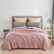 JML Soft Fleece Blanket King Size (90"x108"), Soft Cozy Oversized Plush Warm Fleece Bed Blanket All Season Cashmere Alternative for Bed Living Room,Pink