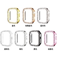 Suitable Strap iWatch12345678910SEUItra Generation Protective Case Electroplating Double Row Diamond