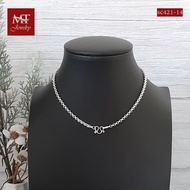 MT สร้อยคอเงินแท้ ลายผ่าหวาย หนา 3.8 มม ยาว 14 16 18 20 22 24 นิ้ว 925 Sterling Silver Chain (sc421) MT Jewelry มณีธารา