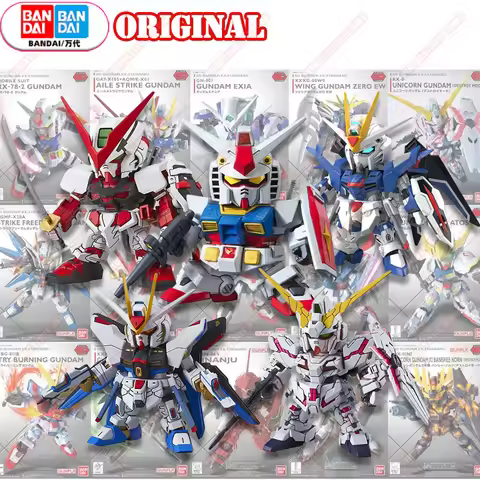 BANDAI Original SD GUNDAM Animation Game Peripheral Toys SD Assembly Toys Anime Figures Action Movab
