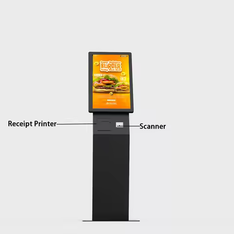 21.5 Inch Floor Standing Interactive Self Service Payment Kiosk Automatic Touch Screen Kiosk Mcdonal
