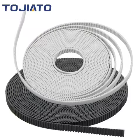 5/10M GT2 Belt PU Steel Wire Timing Pulley GT2-6mm Open Synchronous Rubber Belts Width 6mm for DIY C