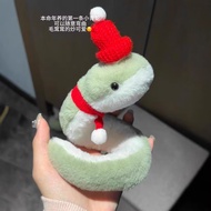 CUCO 2025 New Year Snake Auspicious Plush Doll Toy Cute Green Snake Bag Pendant Gift