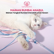 Tassel Cat Toy Stick - Feather Cat Toy teaser Interactive Stick Toy Cat teaser Cute Colorful Stick