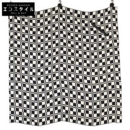 Jil Sander [成色極佳/國內正品] JSWT840169WTS28004 口袋方巾 包浩斯格紋印花真絲方巾，帶皮革口袋細節