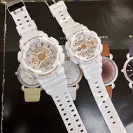 CASIO G-SHOCK WHITE COUPLE WATCH SET_TRENDING_PROMOSI!!!