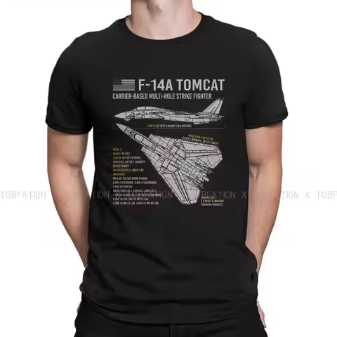 Top Gun Maverick Goose Film Fabric TShirt F-14 Tomcat US Navy Aircraft Plane USAF Airplane Blueprint