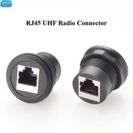 UHF Radio RJ45 Socket RJ45 Microphone Mic Adapter UHF Radio Pass Through RJ45 Connector Car Dash Swi