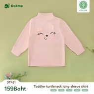 Dokma (8-14.2kg) Children's turtleneck shirt Viscose Fabric-DT451_P Toddler long-sleeve (6-36M)