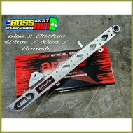 ㍿ ◊ ◹ Superspeed V1 Non Slotted Swing arm Prototype Plus2 Inches Wave / Xrm / Rs125 / Smash