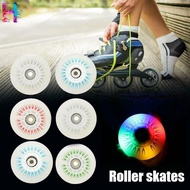 4PCS Flash Inline Skate Wheels 90A LED Lighting Skating Wheels 4 Size 80 76 72 68mm