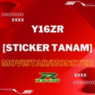 YAMAHA Y16/Y16ZR MOVISTAR/MONSTER RAPIDO BODY COVERSET STANDARD (STICKER TANAM/AIRBRUSH)