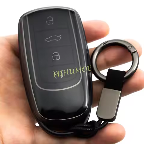 For Chery Tiggo 7 8 Pro Omoda 5 S5 O5 Jaecoo 7 8 Transparent Black Car Smart 4Button Key Case Cover 