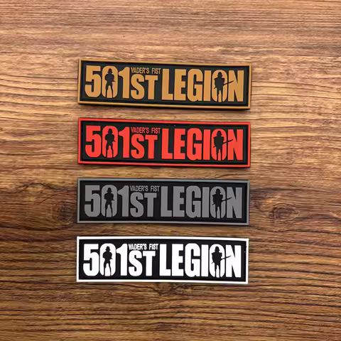 A 501 Legion Soldier Silhouette Pattern 3D Pvc Material Sticker Morale Badge Badge Patch Sticker for