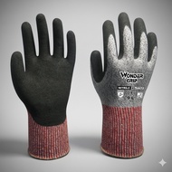 WG-777CF Anti-Cut Matte Gloves Anti-Cut Nitrile Level 5 Cut Resistant Level 5 Anti-Cut, Car Repair