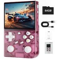 G350 Retro Handheld Game Console, Portable Video Gaming Console, Preloaded Game Console with 3.5" 64