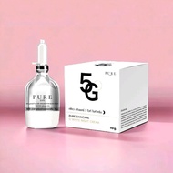 Exosome baby face serum and 5G whitening cream alcohol-free all skin types.