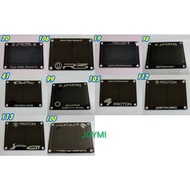 R3  PROTON MOTORSPORT CAMPRO PROTON SPIRIT SATRIA NEO SATRIA GTI SANDBLAST ACRYLIC ROAD TAX STICKER 