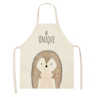 【Customer favorite】 Kitchen Cooking Lion Apron Animal Print Apron Elk Bear Ladies Sleeveless Kids Ap