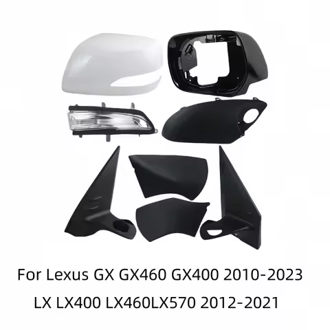 For Lexus GX GX460 GX400 2010-2023 LX LX400 LX460 LX570 2012-2021Rear Heated Mirror Cover Glass Fram