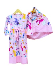 Baju Gamis Anak Kuda Poni Usia 1-5 thn Diverse Dress Pakaian Muslim Anak Perempuan Kuda Pony