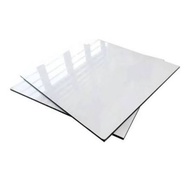 ACP 3mm White Glossy Sheet 60 x 60 1 side White Aluminum Board Cut Display Case Kitchen Set Rack