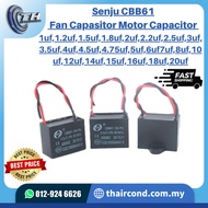Senju CBB61 Fan Capasitor Motor Capacitor 1uf 1.2uf 1.5uf 1.8UF 2uf 2.5uf 3uf 3.5uf 4uf 5uf 6uf 7uf 