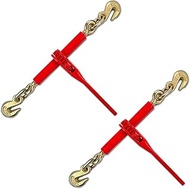 AYMMIC (2 Pack) 3/8"-1/2" Chain Binder, Ratchet Load Binders with 9,200Lbs Load Capacity,Use with 3/