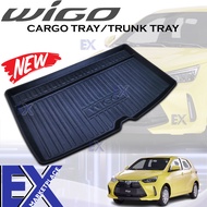 Toyota Wigo 2023-2024 Cargo Trunk Tray Thailand Quality ( Car Accessories)