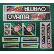 Oyama BMX Decal Transparent Sticker Set