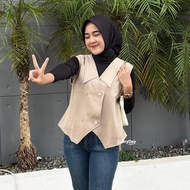 Evi Vest Basic Women's Sleeveless Crop Top Vest EVI Casual Vest for Women