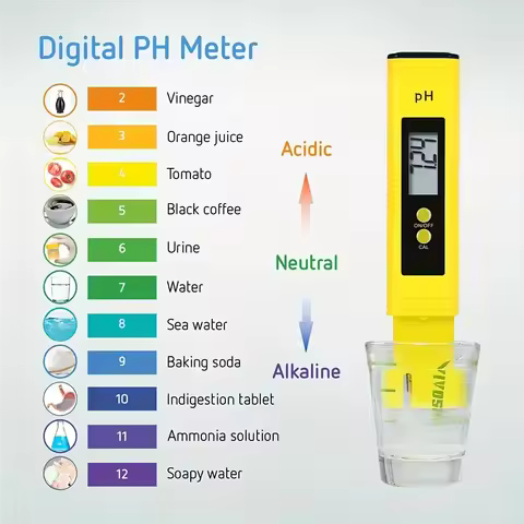 Digital PH Meter Pen Water Quality Tester Accuracy 0.01 Aquarium Pool Water Wine 0-999ppm Urine Auto